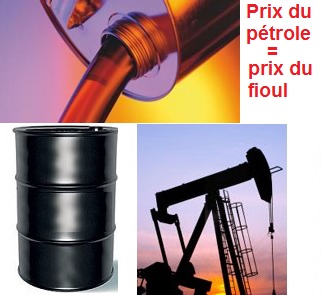 Prix du baril = Prix du fioul